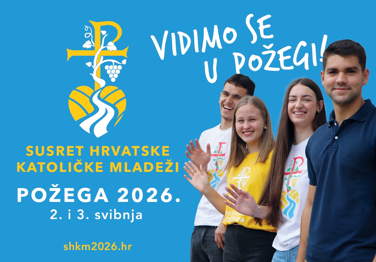 Susret hrvatske katoličke mladeži u Požegi 2. i 3. svibnja 2026. godine